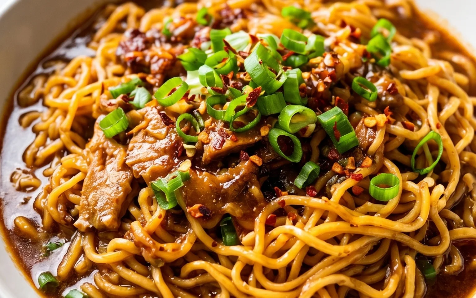 Easy Saucy Ramen Noodles