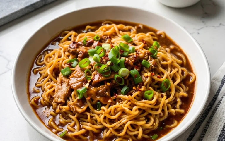 Easy Saucy Ramen Noodles