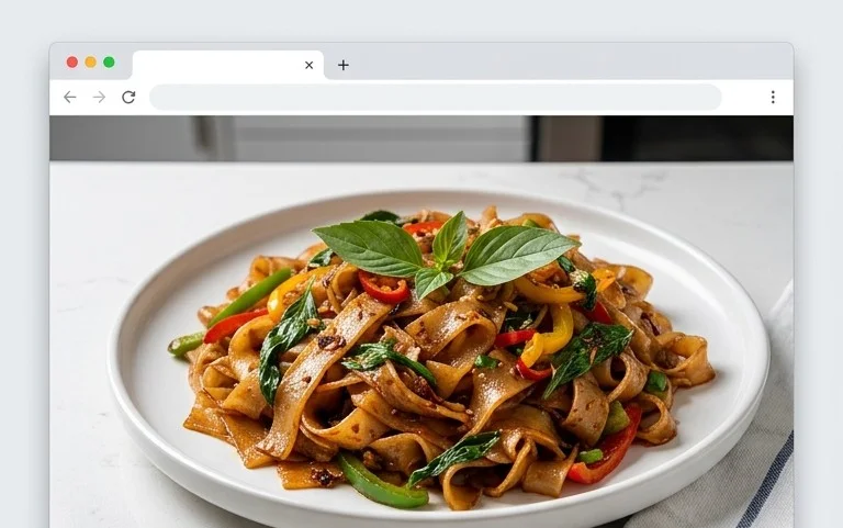 Drunken noodles
