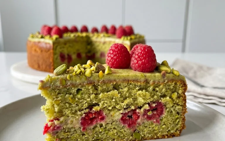 Pistachio Raspberry Cake