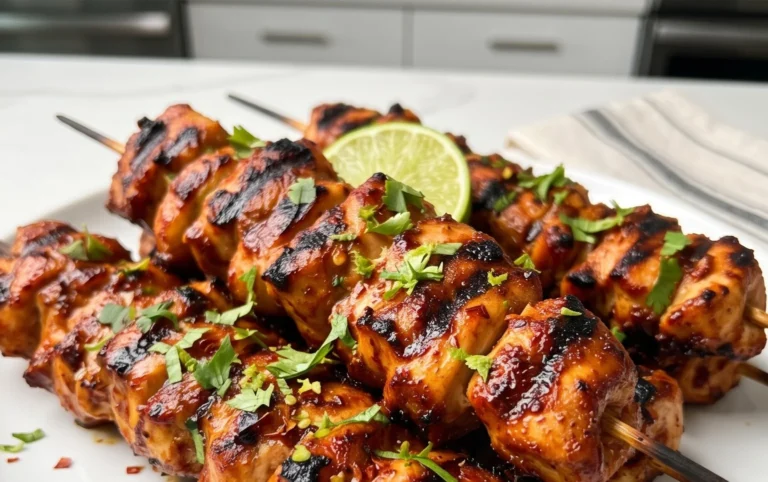 Mexican Barbecue Chicken Skewers