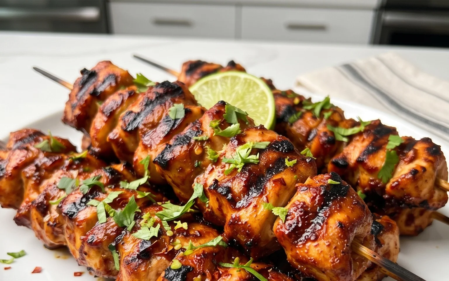 Mexican Barbecue Chicken Skewers