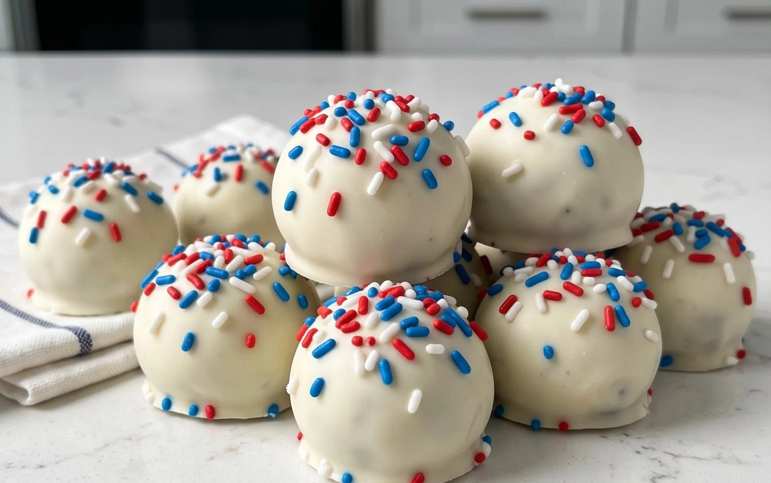 Patriotic Oreo Balls