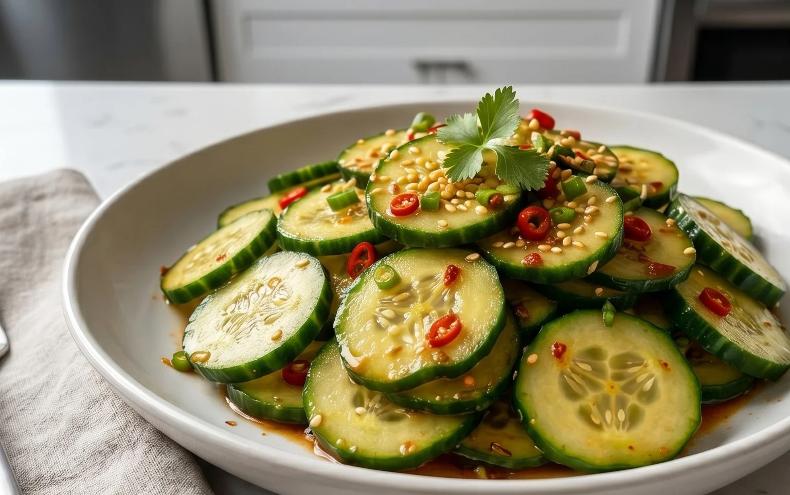 Spicy Asian Cucumber Salad