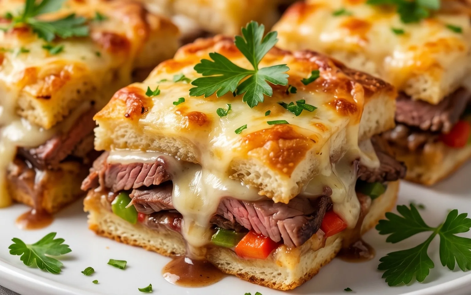 French Dip Squares