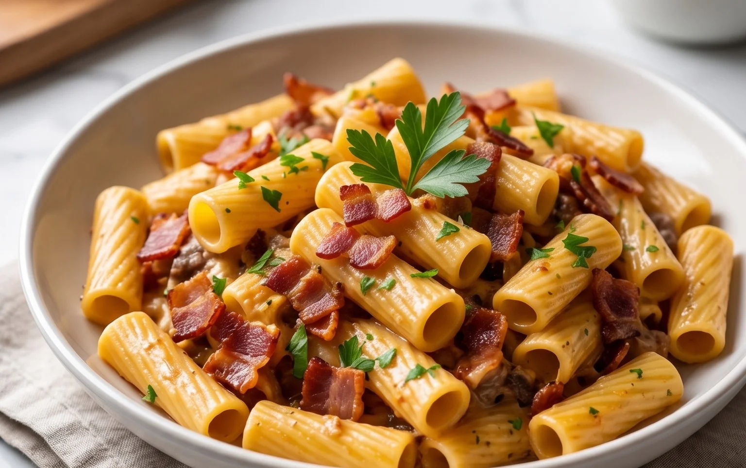 Beef Bacon Pasta