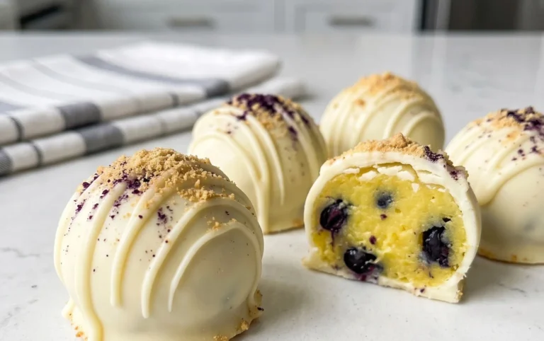 LEMON BLUEBERRY TRUFFLES