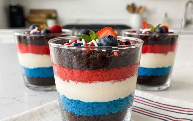 Red, White and Blue Dirt Cups