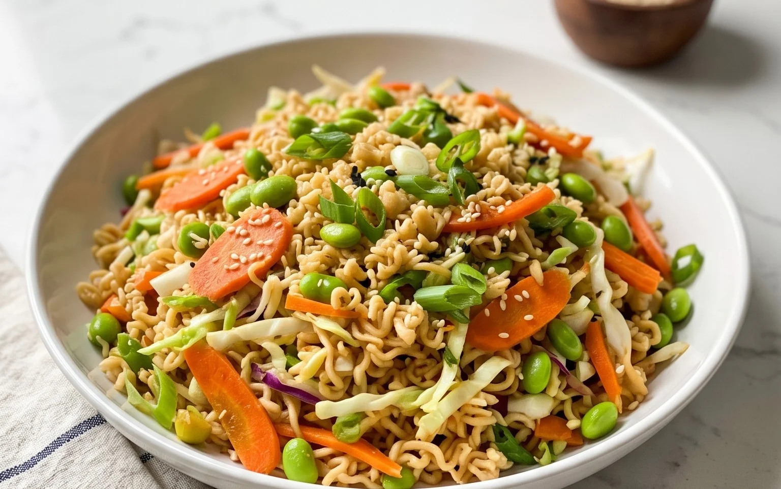 Crunchy Asian Ramen Noodle Salad Recipe