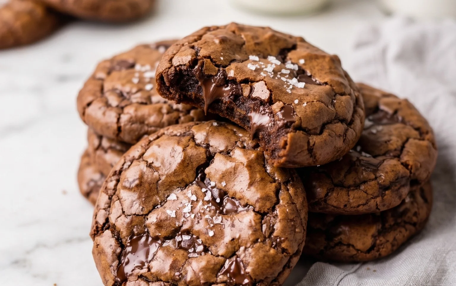 Salted Brownie Cookies
