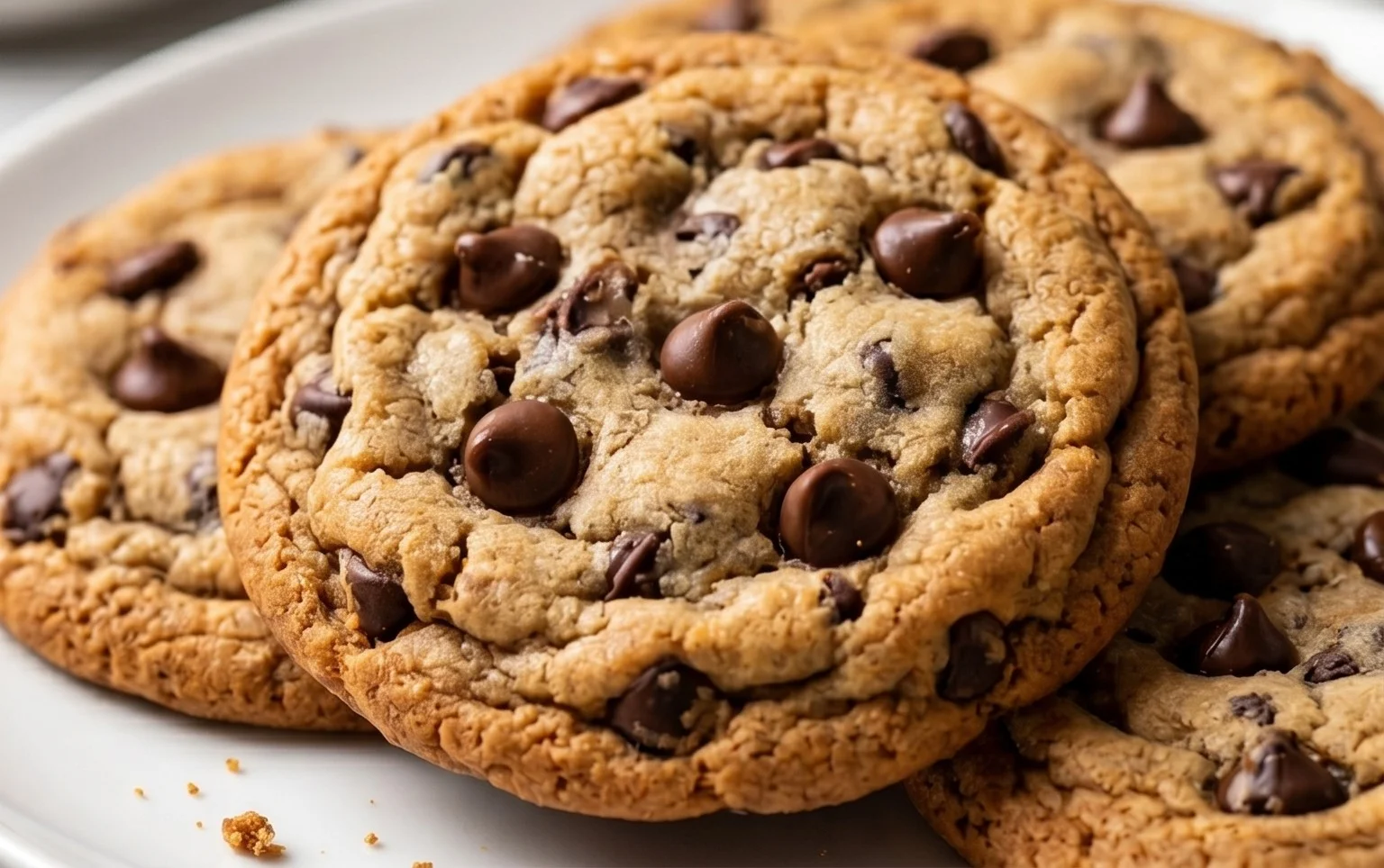 Crispy and Chewy Chocolate Chip Cookies