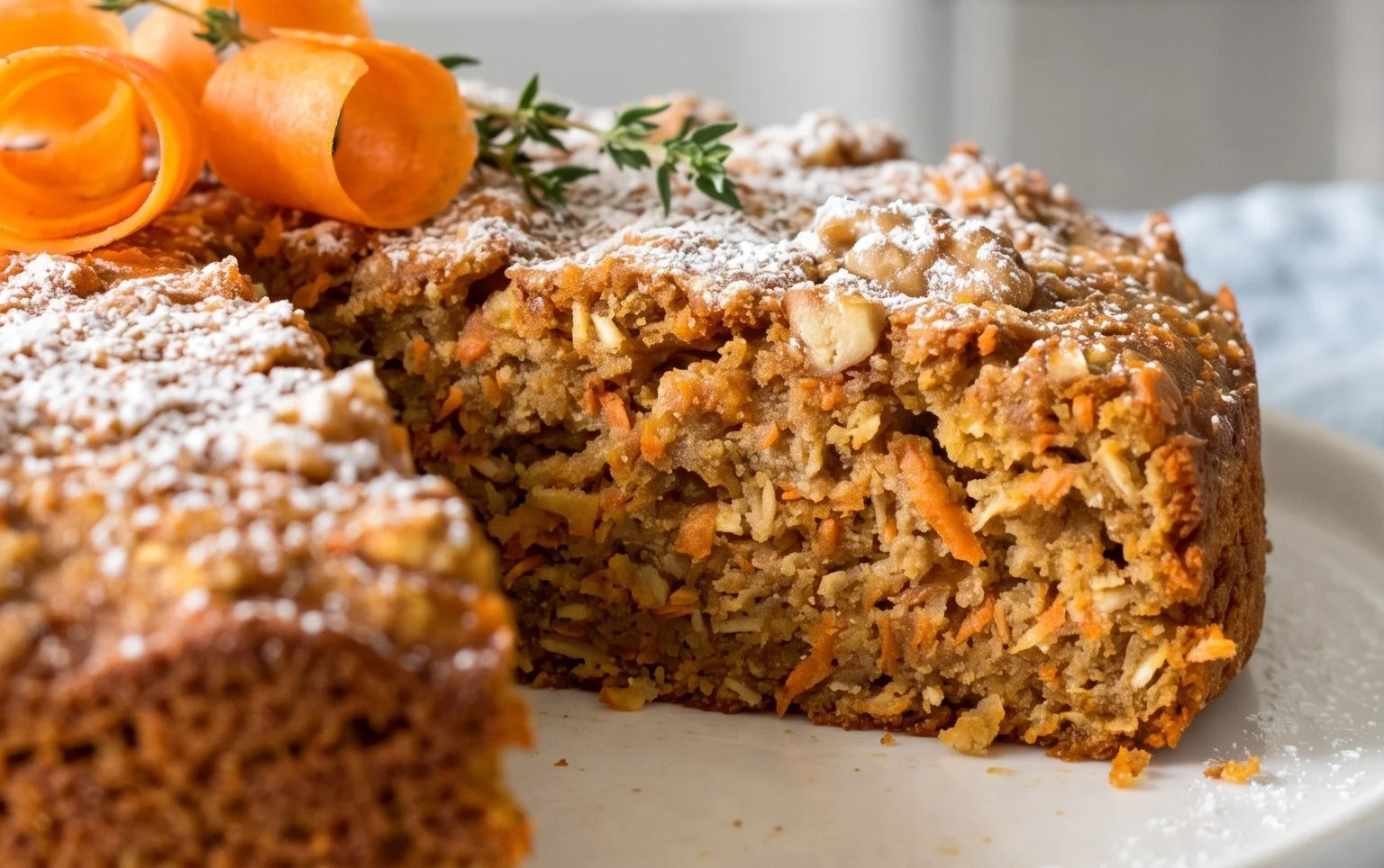 Easy Flourless Oatmeal Carrot Cake Recipe