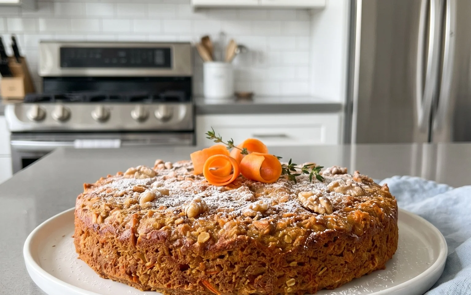 Easy Flourless Oatmeal Carrot Cake Recipe