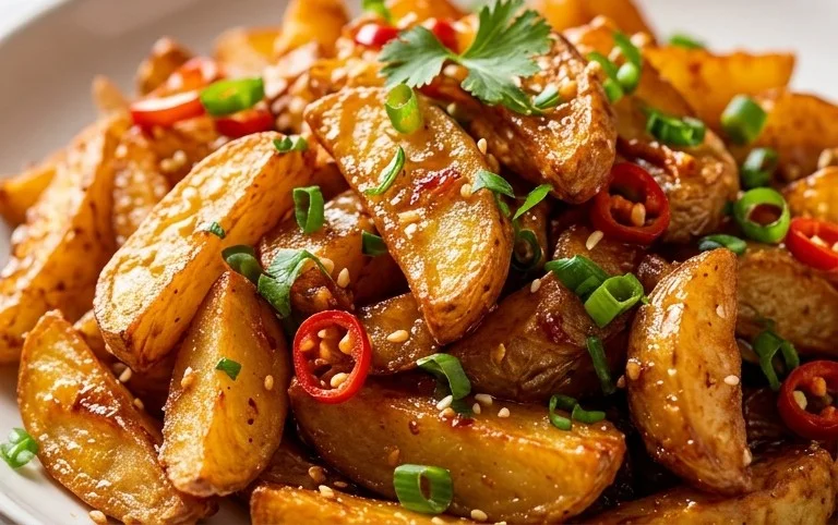 Crispy Honey Chilli Potatoes