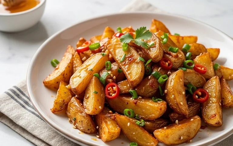 Crispy Honey Chilli Potatoes