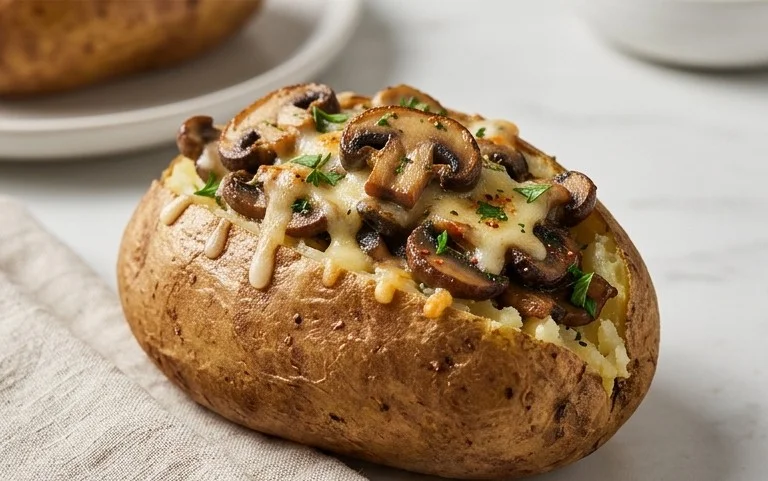 The Ultimate Stuffed Baked Potatoes with Mushrooms