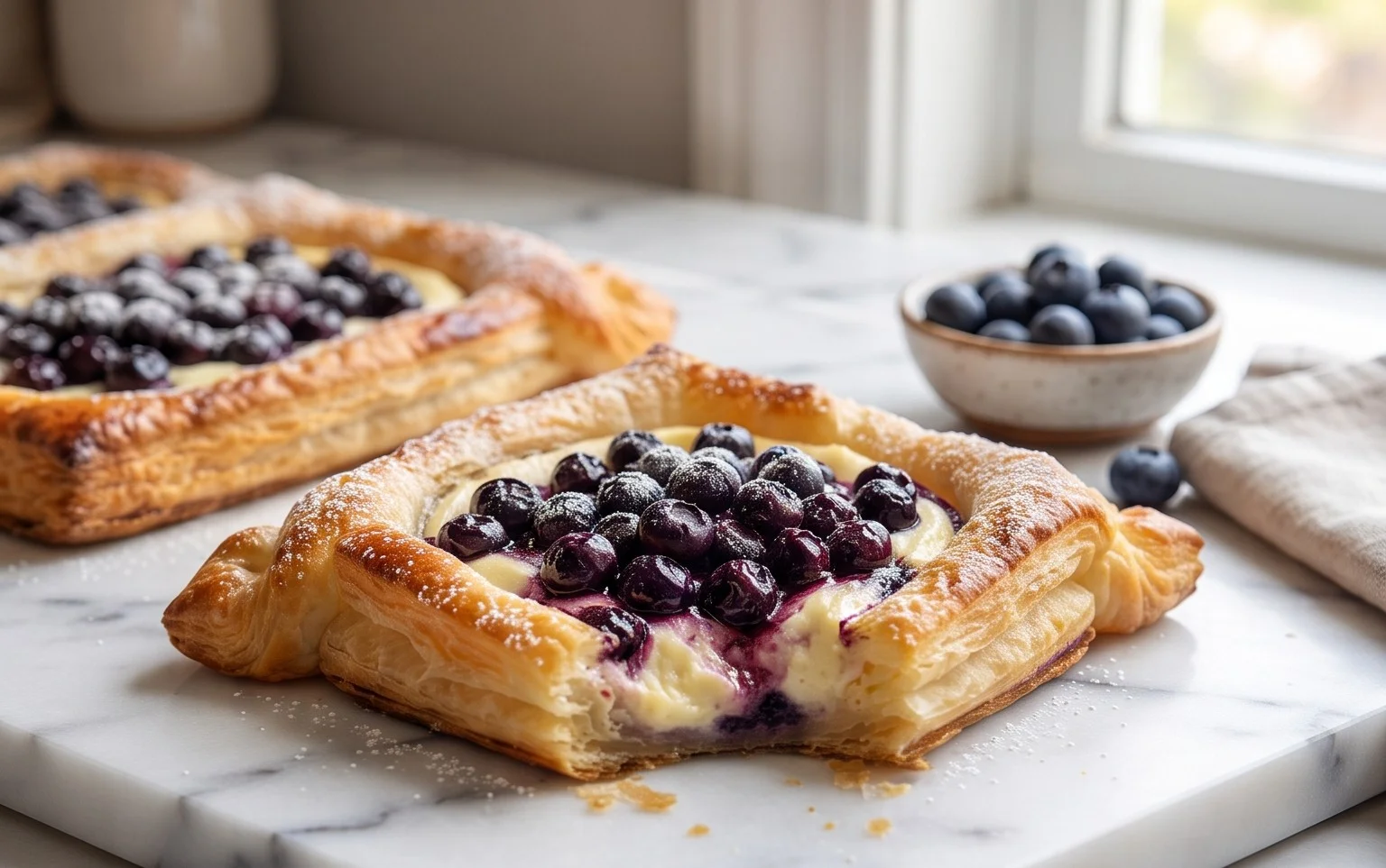 Blueberry Cream Cheese Puff Pastry
