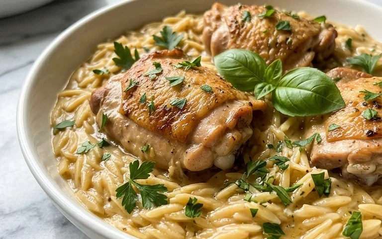 Chicken Orzo (30-Minutes, One-Pan)