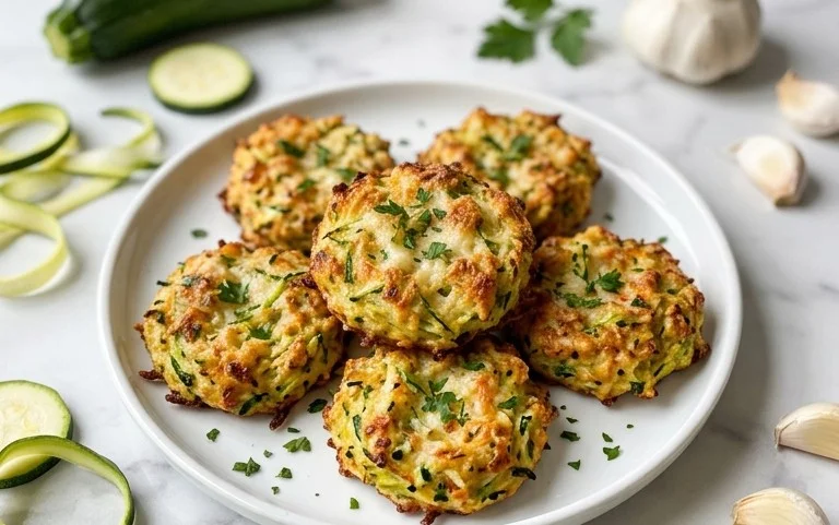 Zucchini Garlic Bites