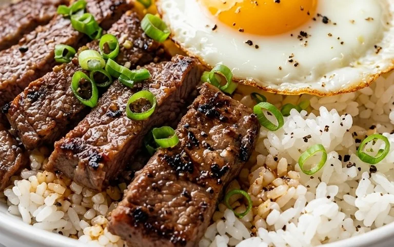 Beef Pepper Rice Bowl is a delicious meal option.