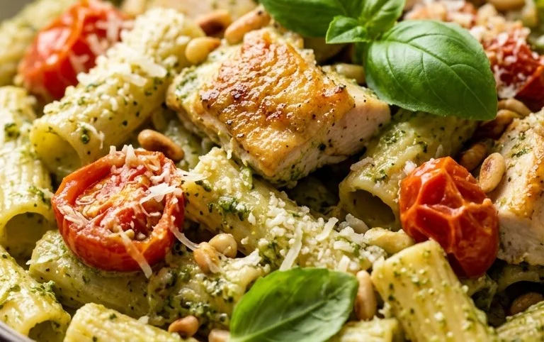 Creamy Chicken Pesto Pasta