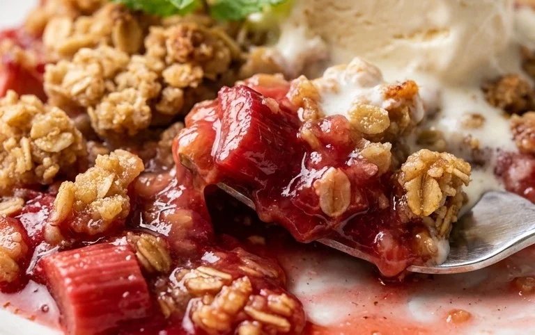 Easy Rhubarb Crisp