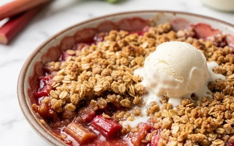 Easy Rhubarb Crisp