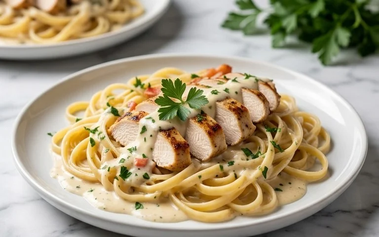 Low Calorie Chicken Alfredo