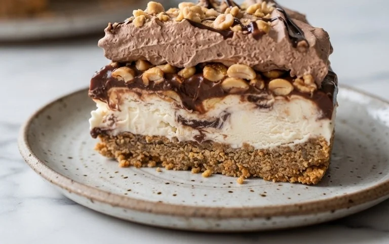 Buster Bar Ice Cream Cake