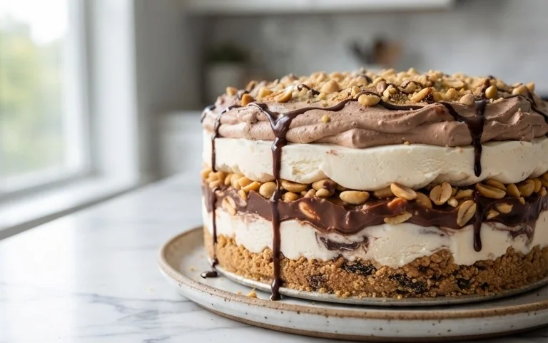 Buster Bar Ice Cream Cake