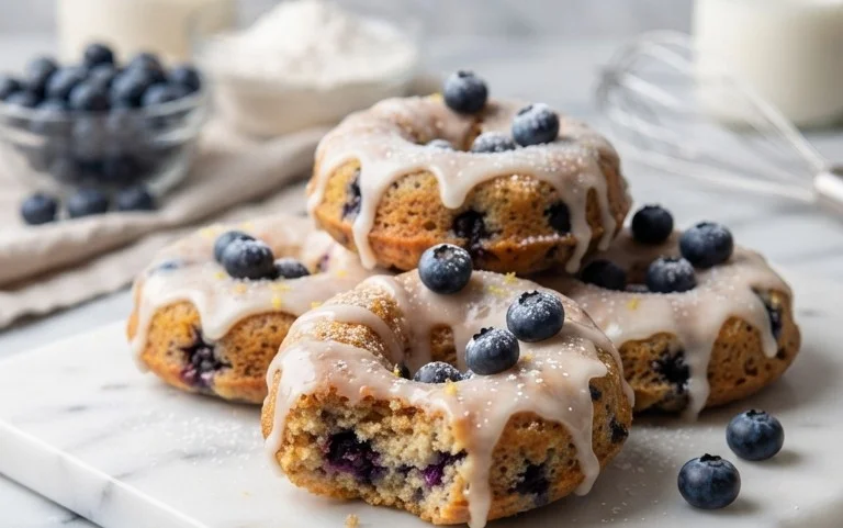 Blueberry Cake Donuts