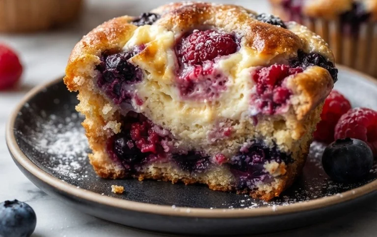 Berry Cream Cheese Muffins