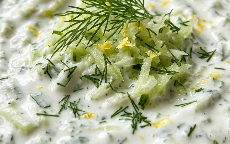 Cucumber Dip with Sour Cream and Dill