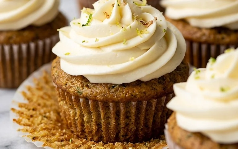 Zucchini Cupcakes with Cream Cheese Frosting
