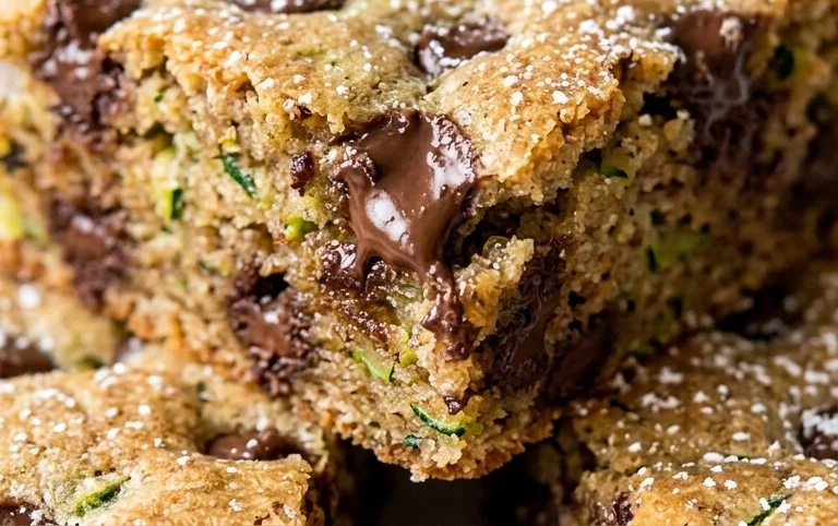 Chocolate Chip Zucchini Cookie Bars