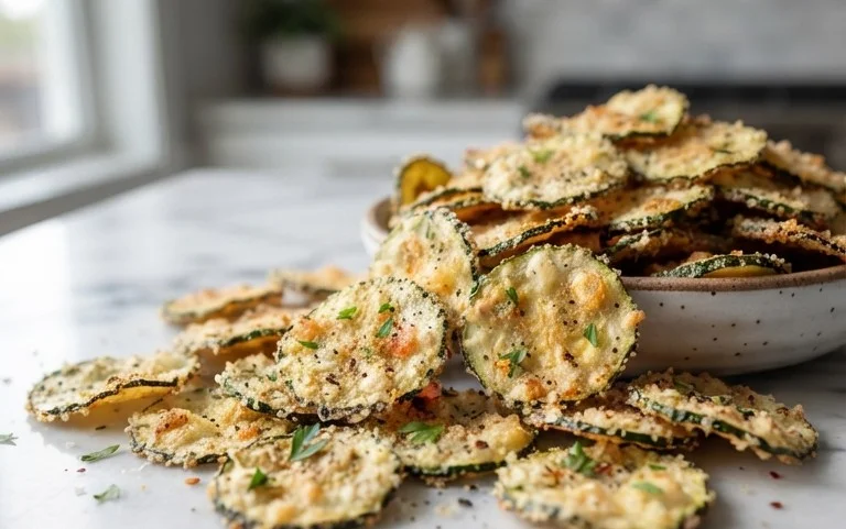 Crispy Baked Zucchini Chips