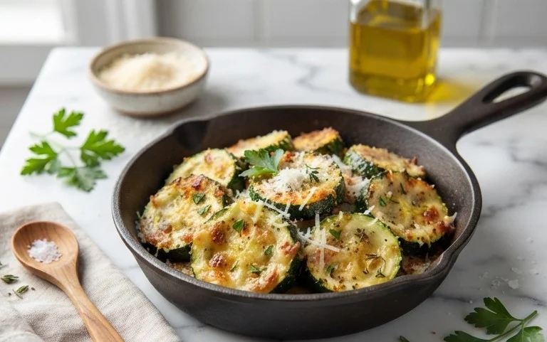 Oven Roasted Parmesan Zucchini
