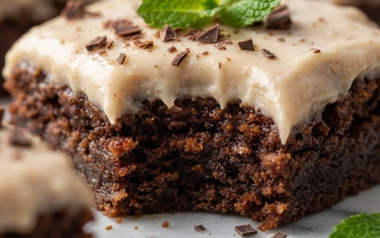 Zucchini Brownies with 1 minute Frosting!