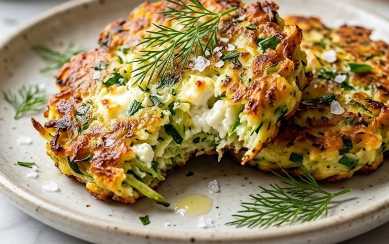Kolokithokeftedes (Greek Zucchini Fritters)