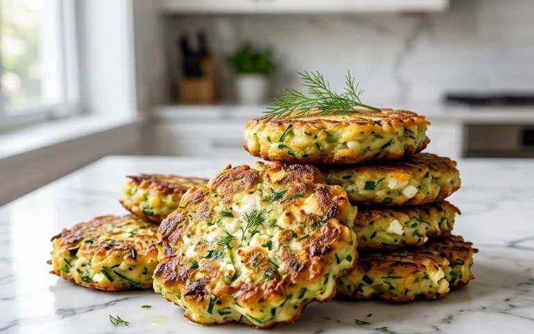 Kolokithokeftedes (Greek Zucchini Fritters)