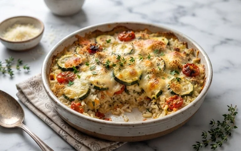 Julia Child's Zucchini and Rice Gratin (Tian de Courgettes au Riz)
