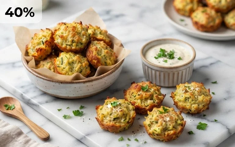Zucchini Garlic Bites