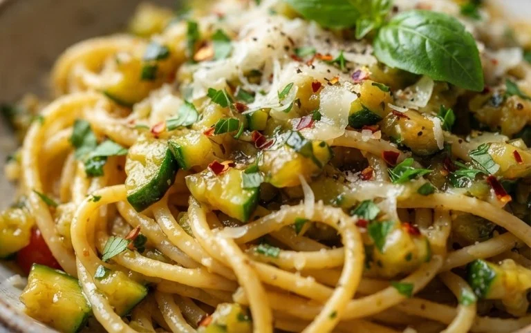 Simple Fresh Zucchini Pasta Sauce