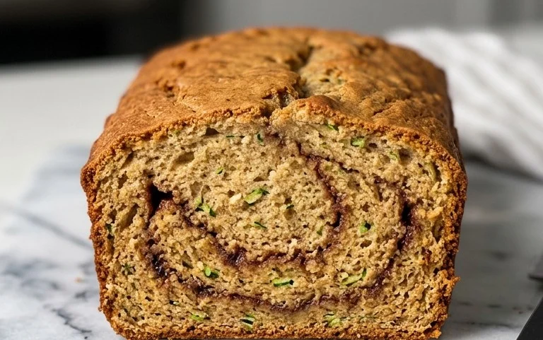 Moist and Delicious Cinnamon Swirl Zucchini Bread