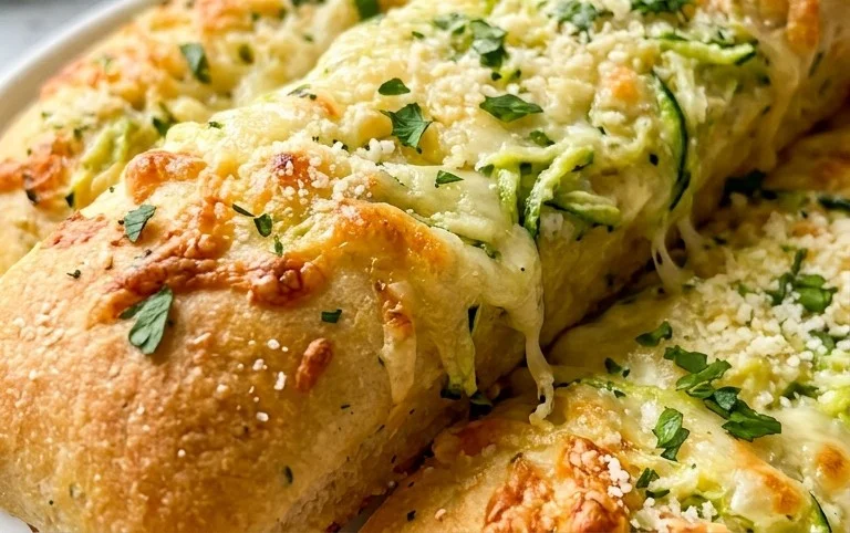 Cheesy Zucchini Breadsticks