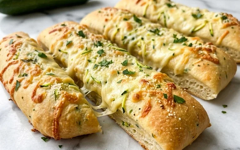 Cheesy Zucchini Breadsticks